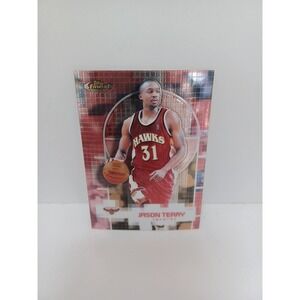 2000-01 Topps Finest Gold Refractor Jason Terry #114 27/100‎ Rare